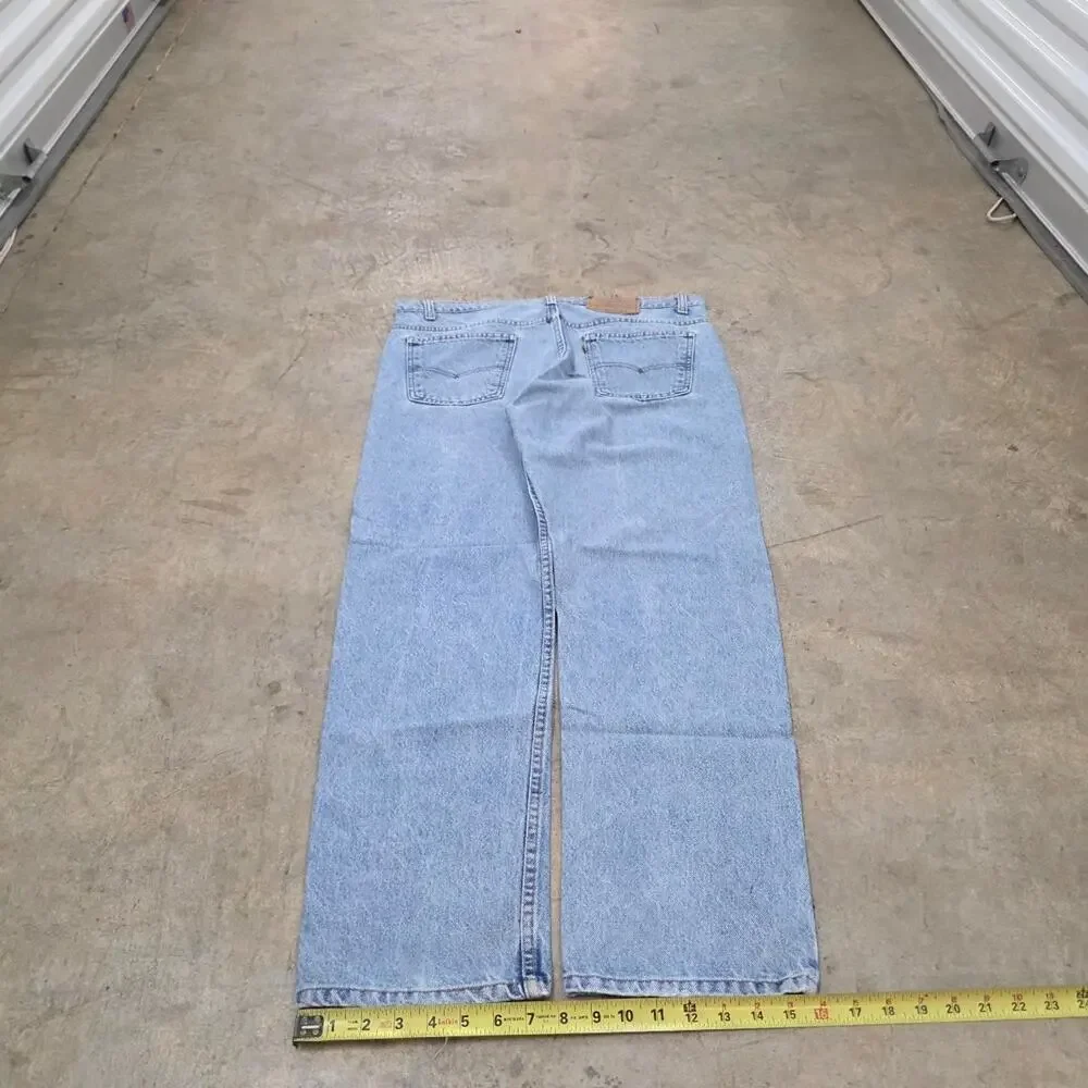Vintage 90's Levi 505 Orange Tab Light Wash Denim Jeans (36x30)